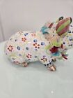 Mackenzie Childs Piccadilly Retired Piggy Bank Rainbow Collar  Desirable Rare