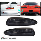 Fit Chevrolet Camaro Z28 ss 1993-2002 Halogen Tail Lamps 4 Holes Full Smoke 2pcs