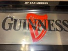 Guinness Beer Mirrored Bar Pub Mirror Sign 7 5 x18  New