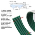 Pu White Htd8m Open Timing Belt With Steel Wires For Industrial Machines