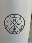 New Sysco 20 Oz Tumbler Travel Mug White Pacific Northwest Pnw Seattle Rare