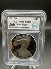 2017-w American Silver Eagle Pr70 Dcam Icg Hutto Signed