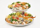 Winco Asft-12 12  Diameter Brushed Aluminum Seafood Tray