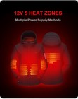 Dewbu Heated Jacket For Women With 12v Battery Pack Winter Size Xs-xl