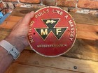 8  Round Vintage Style Heavy Duty Cast Iron Massey-ferguson Advertising Sign