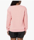 Adidas Womens Essentials 3 Stripe Fleece Pullover Sweatshirt Pink Spark Xl New 