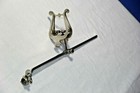 Frank Holton Trombone Lyre  Silver Plated Original  Vintage 