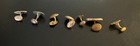 Vtg Cufflink Lot Mens Diamond Chip 1930s 40s 50s Ba1