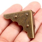 16 Pack Antique Brass Box Corner Brackets For Jewelry Wooden Boxes Chest Table
