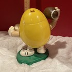 Rare Yellow M m Football Player Candy Dispenser Collectible Superbowl Sunday