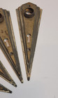 Set Of 4 Antique Art Deco Metal Brass Plated Doorknob Plates Vintage   Rare