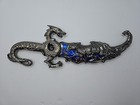 10  Collectible Knife Standing Blue Dragon Fix Blade Dagger W metal Sheath