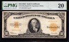 Nice  scarce  Bold   Crisp Vf 1173a  small Sn  1922  10 Gold Certificate  Pmg 20