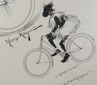 Ladies Cycling Costumes 1894  From The Referee Cycling Magazine 13 X9 