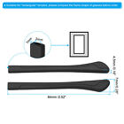4 Pairs Glasses End Tips Eyeglass Anti Slip Ear Sock Pieces Tube Black