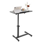 Mobile Standing Desk Rolling Laptop Table Adjustable Hospital   Home Bed Table
