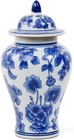 Blue And White Ginger Jar With Lid Antique Style Porcelain Ginger Jars Chinoi   