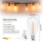 S14 Replacement Led Light Bulbs  Shatterproof   Waterproof 0 6w S14 Led Bulbs   