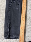 Levis 511 Jeans Mens 31x30 Gray Charcoal Denim Skinny Fit Distressed Ripped