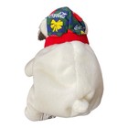 Coca Cola Bean Bag Plush Polar Bear In Checker Hat And Scarf 1998 