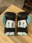 Title Boxing Gel Sparring Gloves - Teal black white Size 14 Ounce