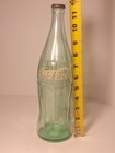 Vintage Coca-cola 1pt 10 Fl Oz Family Size Green Bottle W Metal Cap Nn2152