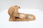 Vtg Mono Baby Doll Paiute Native American Papoose Cradleboard Woven Basket 14 