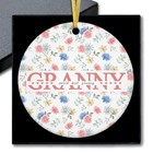 World s Best Granny Floral Ornament  Mother s Day Birthday For Grandma From 