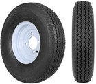 Weize 4 80-8 4 80x8 Trailer Tires With 8  White Rims  6pr  Load Range C Set Of 2