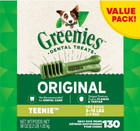  2 Pack  Greenies Original Teenie Natural Dental Treats For Dogs  36 Oz   130 Ct