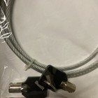 1 5 Ft Notebook Laptop Computer Lock Security Lock Cable Chain W  Two Keys Item
