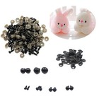100pcs Plastic Safety Eyes For Teddy Bear Doll Toy Animal Felting Diy 6-14mm