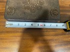 Anglo Indian Hand Carved  Wooden Box W  Floral Design  Read
