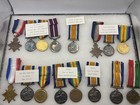 Wwi British 1914-14 Named Campaign Medal Sets