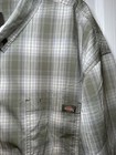 Dickies Woven Short Sleeve Men   s  Work Shirt Dusty Olive Plaid Size  4xl Nwt