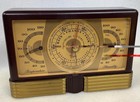 Vintage Art Deco Taylor Instruments Gold   Brown Bakelite Case Barometer Clean