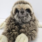 Cute Realistic Three Toed Sloth Plush Animal Toy 13  Hook   Loop Arms   Legs