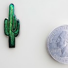 Vintage Saguaro Cactus Enamel Lapel Hat Pin Desert Southwest Plants Ba