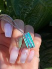 Caribbean Treasure  Glowing Natural Paraiba Tourmaline Necklace Exotic Gemstone