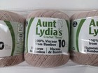 Aunt Lydia s 100  Viscose Bamboo Crochet Thread Size 10   300 Yds Each 3 Rolls