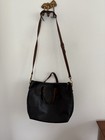Madewell The Zip-top Transport Carryall Large Tote Black Brown Leather