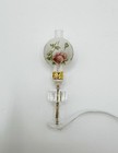 Vintage Dollhouse Miniature 1 12 Floral Victorian Table Lamp - Untested