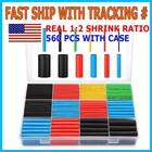 560 Pcs Heat Shrink Tubing Sleeve 2 1 Shrinkable Tube Wire Cable Assortment Kit