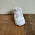 Precious Moments Enesco 1994 Jesus Loves Me Baby Girl Shoe Coin Bank Keepsake