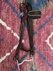 Vintage Studded Headstall With Floral Rosettes