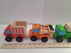 Melissa   Doug Stacking Construction Vehicles 15 Piece Lot Of 4 Excellent Shape
