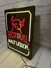 Schlitz Bull Malt Liquor Beer Advertising Sign Bar Light 21 x16 x5   