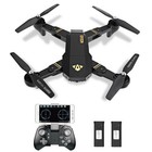 Visuo Xs809hw Foldable Drone - 720p Wifi Fpv Camera  2 Batteries  Rc Quadcopter
