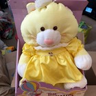 Vintage-15    1986 Fisher Price Puffalump Yellow Cat Plush Toy