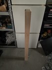 Satin Rectangle And Plain Balusters And Red Oak Newel Post